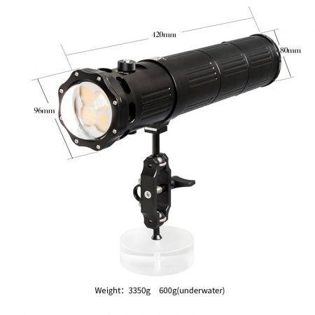 SUPE V12K 24000Lm video scuba light