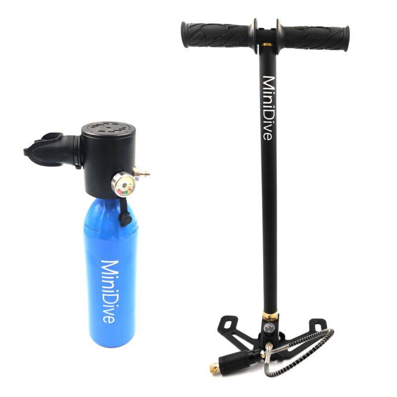 * 0.5L/16.91oz Mini * Diving Lung Tank With Manual Pump, Portable Diving  Equipment Support 5-10Mins Underwater Breathing