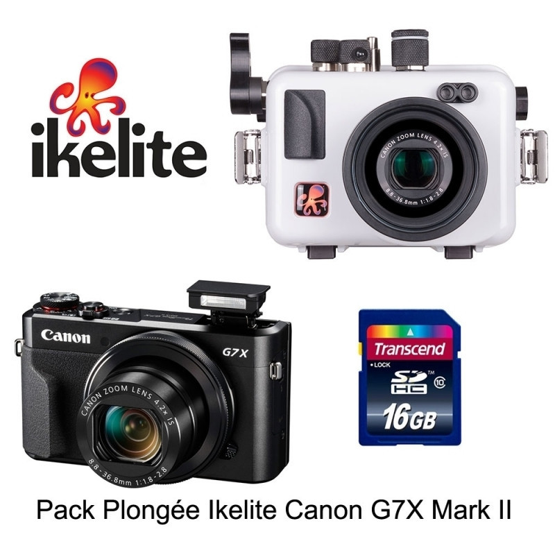 Pack housing Ikelite + Canon G7X-II