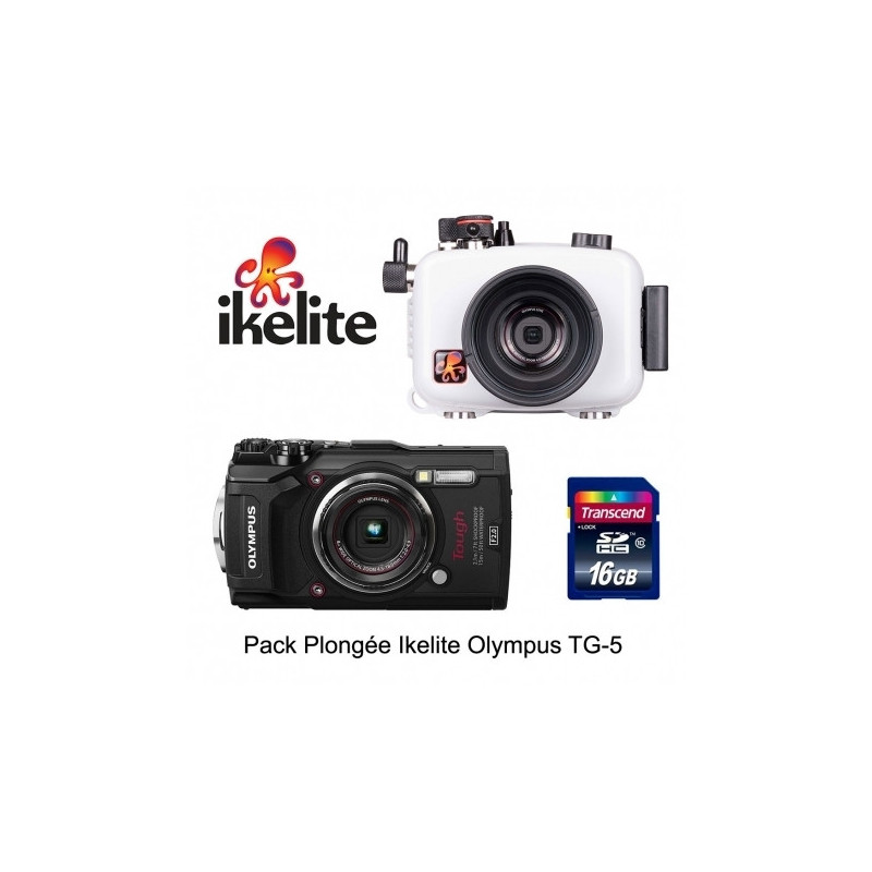 Pack caisson Ikelite + appareil photo Olympus TG-5 Pack caisson Ikelite + appareil photo Olympus TG-5