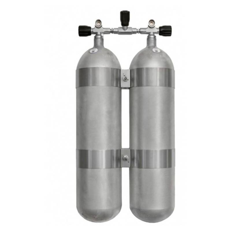 Bouteille acier 15L 232b avec robinet double