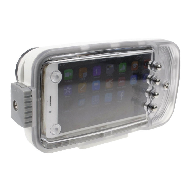 Caisson étanche pour iPhone 6+ - I-Pix-A6W+ Blanc Caisson étanche pour iPhone 6+ - I-Pix-A6W+ Blanc