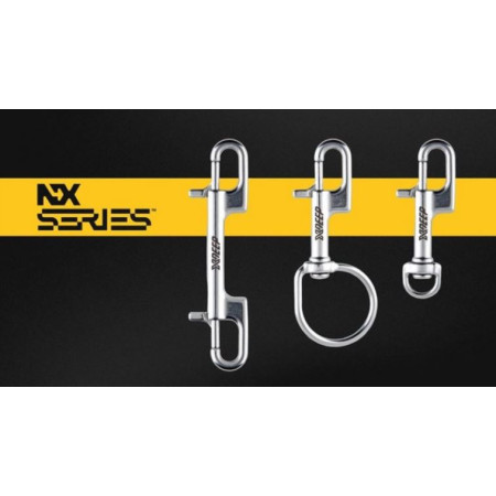 Double stainless steel carabiner Nx series XDEEP