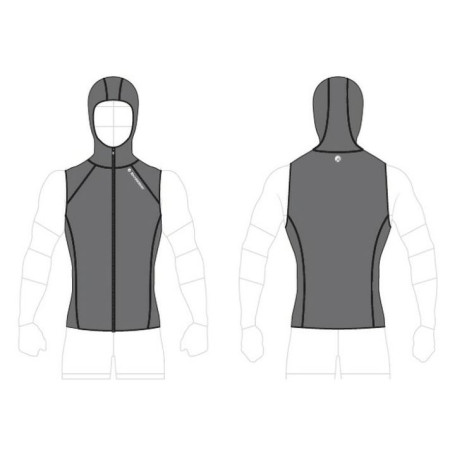 Sharkskin CHILPROOF T2 Men's Sleeveless Jacket with hood
