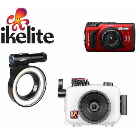 IKELITE housing pack for OM SYSTEM TG7 + TG7 device + LG1000