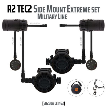 Détendeur REC 2 TEC 2 sidemount - MILITARY LINE
