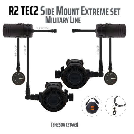 REC 2 TEC 2 sidemount regulator - MILITARY LINE