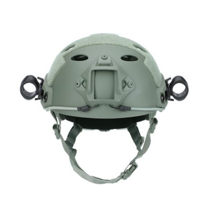 Horizontal diving light holder for BIGBLUE helmets