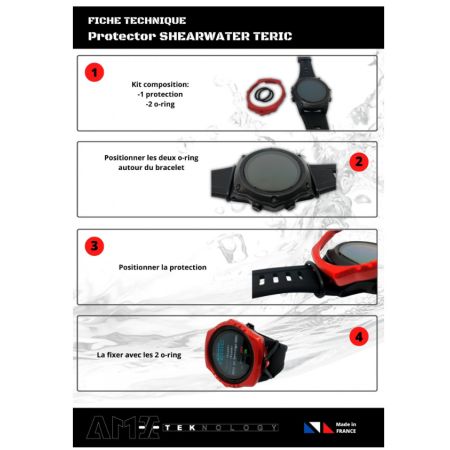Protecteur d'écran pour Shearwater Teric en aluminium