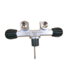 Robinet plongée 2 sorties H AIR DIN 232 bars M25x2