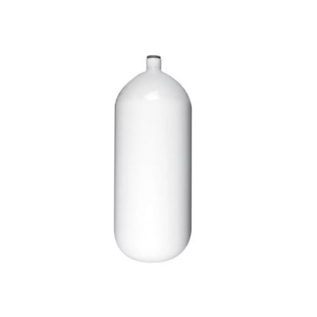 Diving tank pack 15L 232bar galvanized with double valve and boot