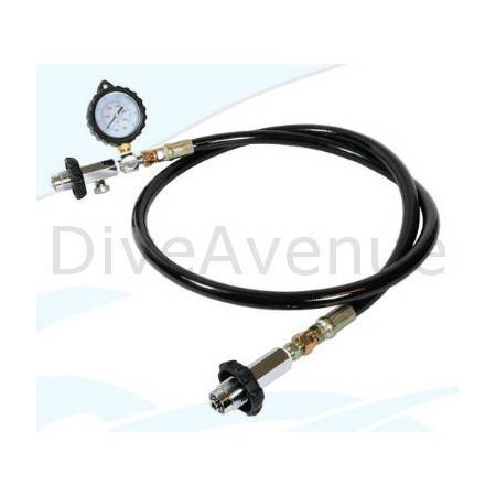 Equalizer set DIN-DIN with pressure gauge 180cm long