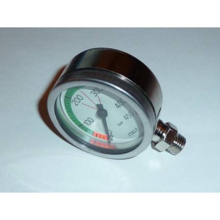 OXYGEN pressure gauge 0-450bars submersible diameter 52mm