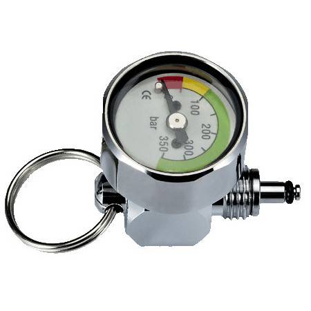 Mini pressure gauge 0-350bars on HP hose