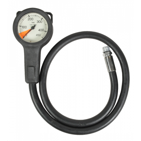 Scuba air manometer 63mm 450 BAR - 80cm hose