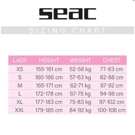 Combinaison apnée SEAC ENERGY 2mm Femme