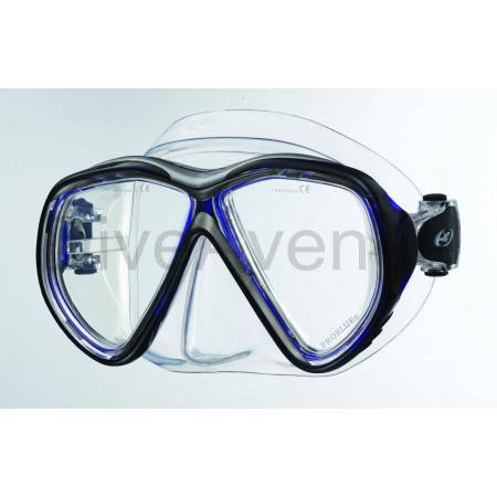Two lens dive mask in silicon - 12x pieces pack