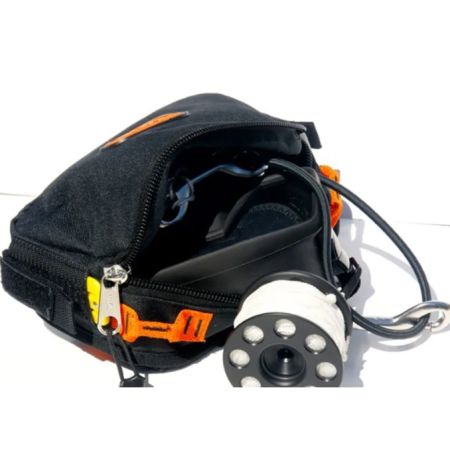 Poche arrière pour harnais de sidemount.