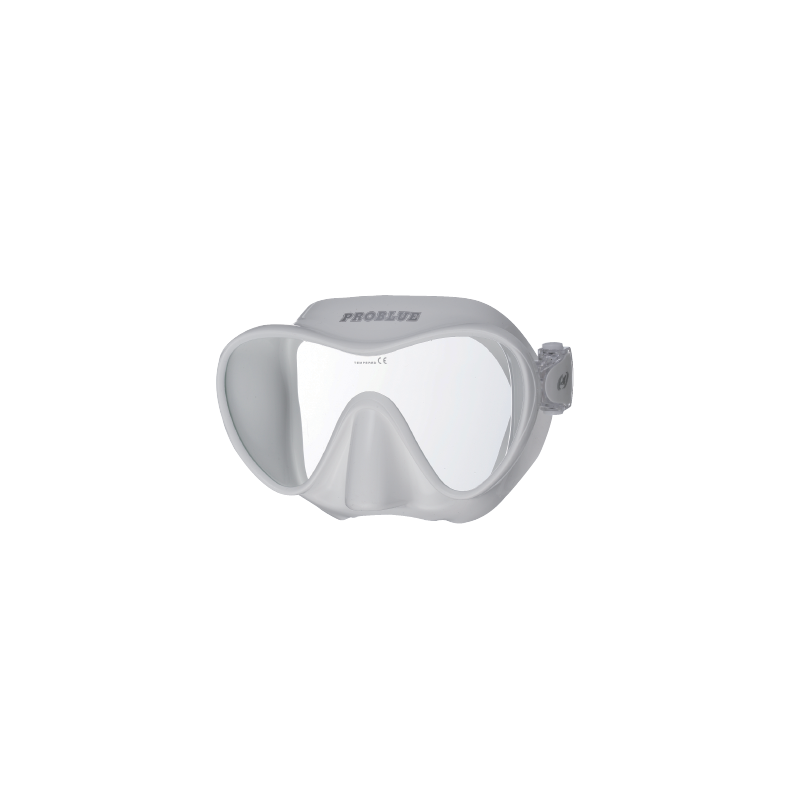 White frameless silicon scuba diving mask
