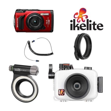 Pack caisson Ikelite pour Om system TG7 + Appareil TG7 +LG1000