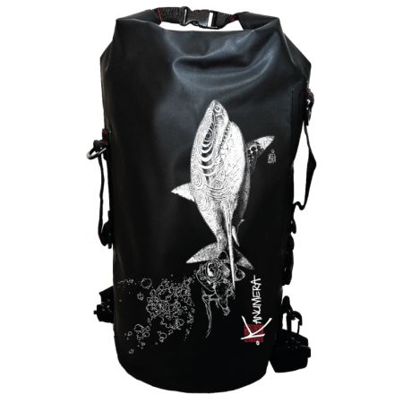 Kanumera dry bag 25 Liters Backpack The Shark and the Diver