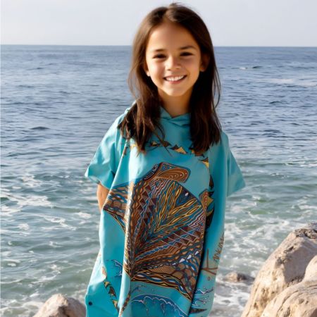 Poncho Microfibre Kanumera Petit modèle Origine Les Raies