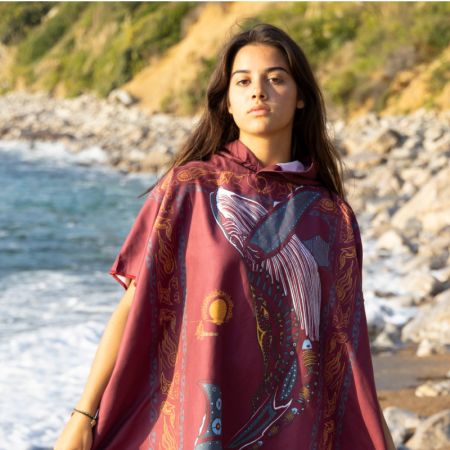 Poncho Microfibre kanumera Moyen Modèle Origine La Baleine