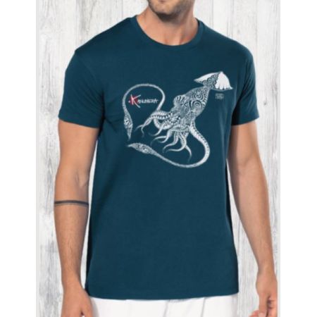 Kanumera T-shirt Organic The Squid Tattoo