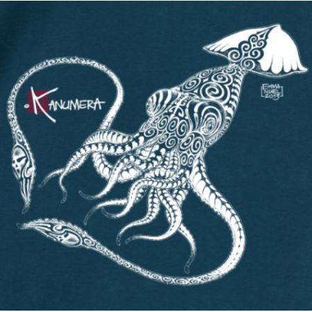 Kanumera T-shirt Organic The Squid Tattoo