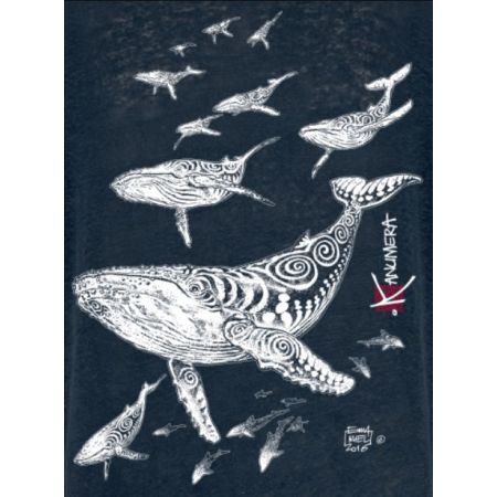 T-shirt Kanumera Homme en Lin Le Champ de Baleines