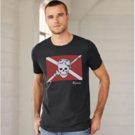 T-shirt Kanumera Homme Drapeau Pirate Plongée