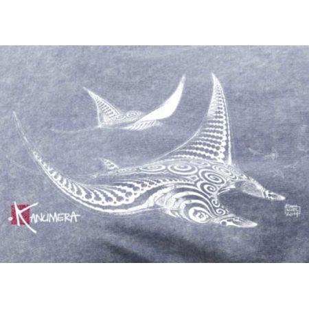 T-shirt Kanumera Homme délavé Les Raies Tatoos