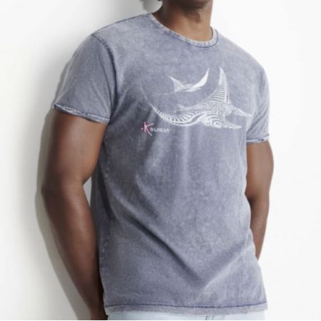 T-shirt Kanumera Homme délavé Les Raies Tatoos