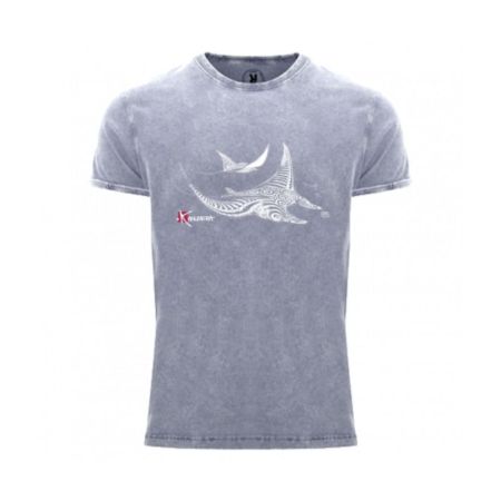 T-shirt Kanumera Homme délavé Les Raies Tatoos