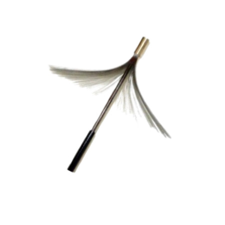 Inverted whip for cleaning the necks of diving bottles