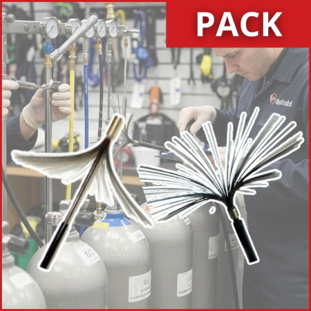 Pack fouet d'entretien pour bouteille de plongée