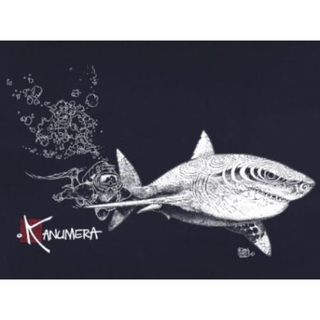 T-shirt Kanumera Homme Bio Le Requin Blanc et le Plongeur