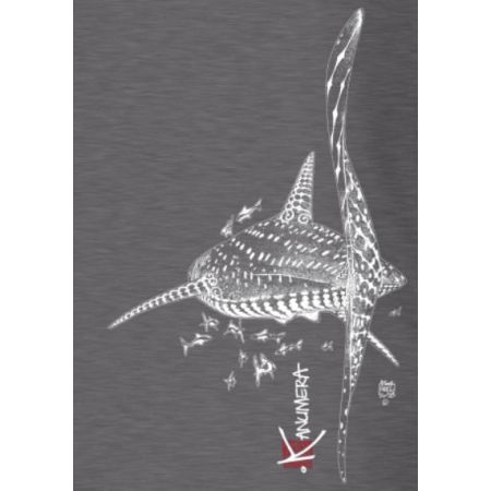 T-Shirt Kanumera Homme Henley Manches Courtes Le Requin Baleine