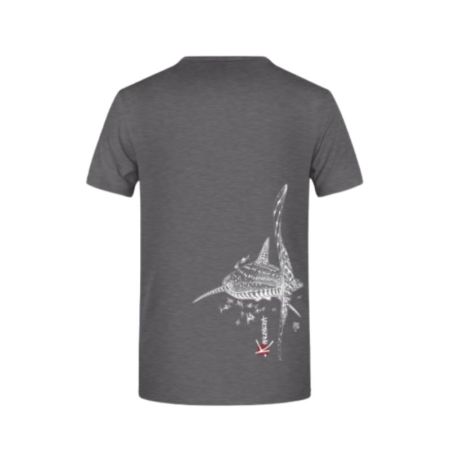 T-Shirt Kanumera Men's Short Sleeve Henley Whale Shark