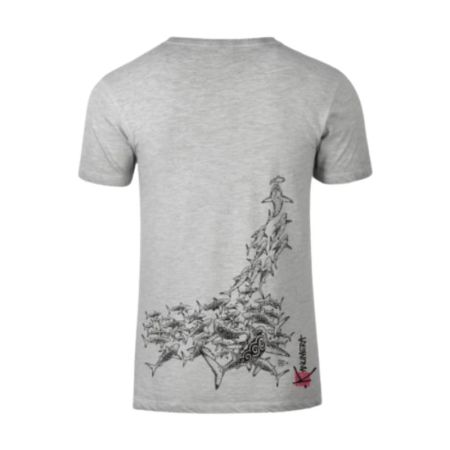 Kanumera T-Shirt Men's Faded Shark Attack