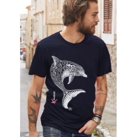 Kanumera T-shirt Men's The Dolphin Tattoo
