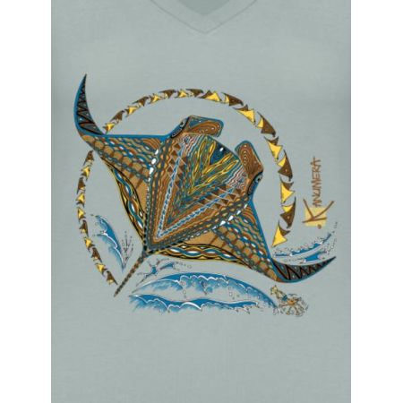 Kanumera T-Shirt Women's Organic V-Neck The Rays