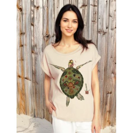 T-shirt Kanumera Femme Bio Ample La Tortue