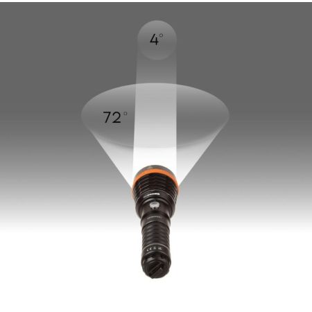 TECLINE LED diving torch with zoom