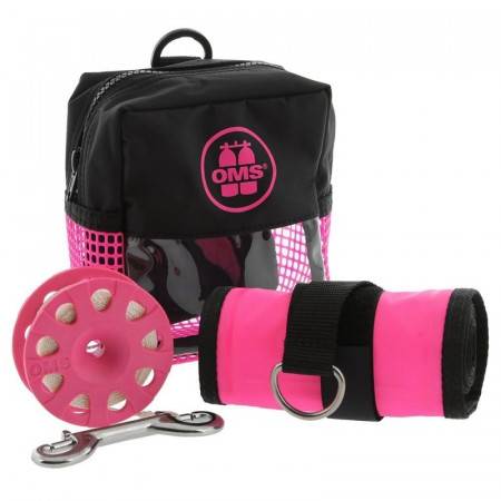 OMS safety pack pink : 1m marker+spool+pouch