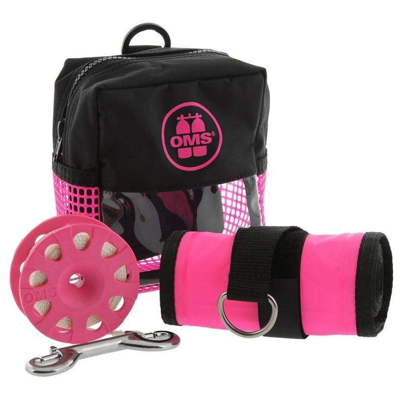 Pack sécurité OMS rose : parachute 1.8m+spool+pochette Pack sécurité OMS rose : parachute 1.8m+spool+pochette