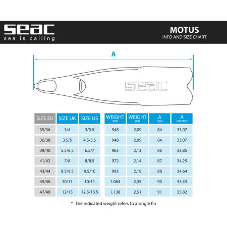 Seac Motus Freediving Fins