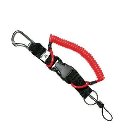 Dragonne spirale armée Kevlar avec mousqueton inox Bersub