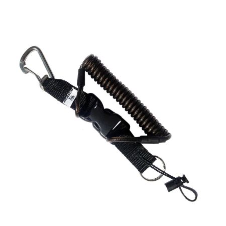 Bersub Spiral strap with carabiner and stainless steel rings
