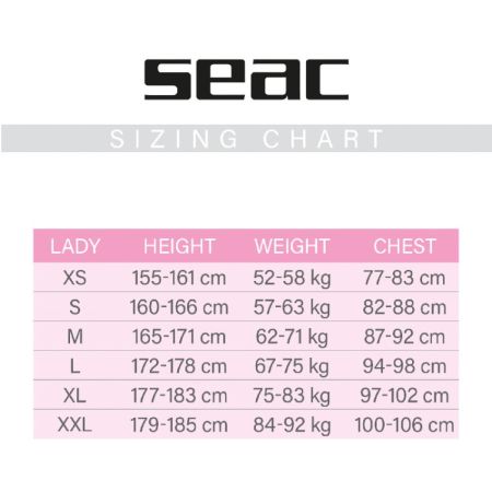 Seac Lover 2mm Women's Long Sleeve Neoprene Jacket
